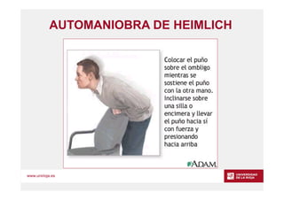 www.unirioja.es
AUTOMANIOBRA DE HEIMLICH
 