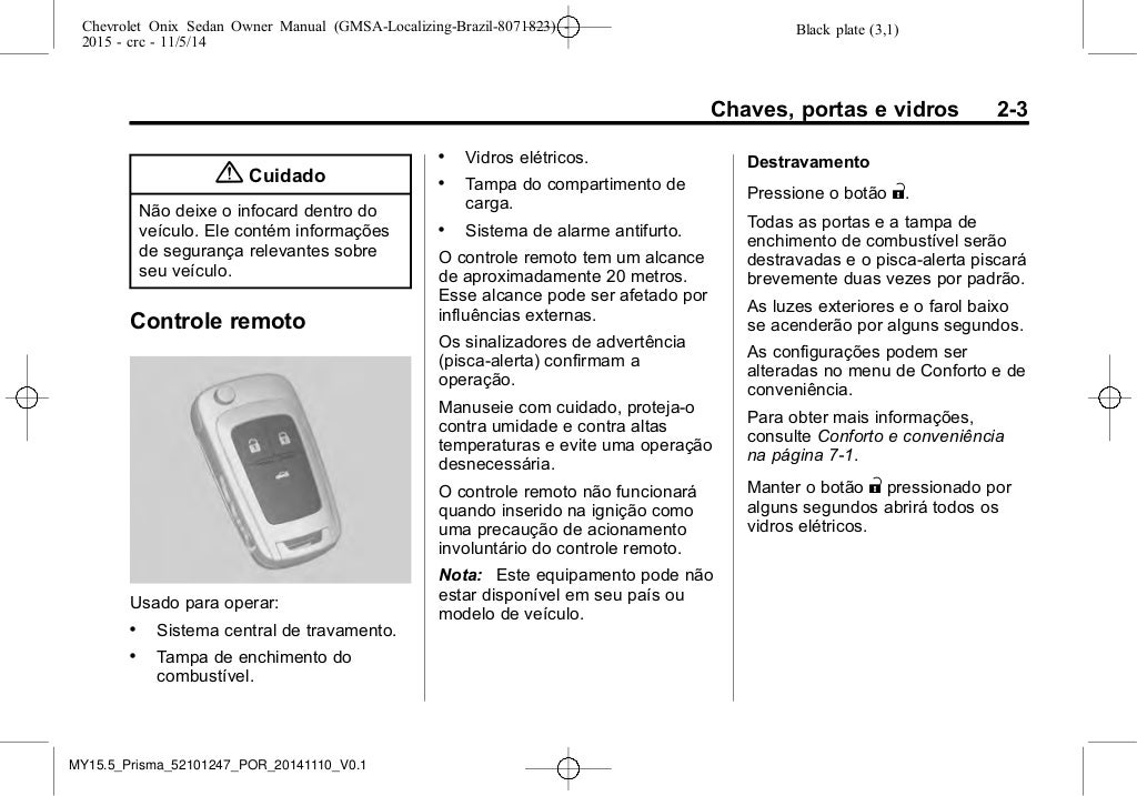 Manual Prisma 2015 Chevrolet