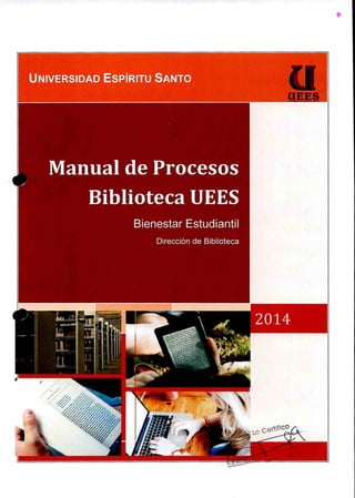 Manual de Procesos Biblioteca UEES