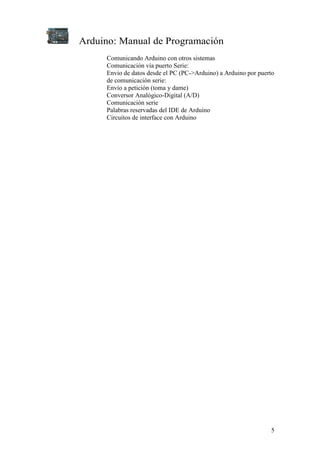Manual programacion arduino | PDF