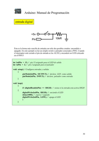 Manual programacion arduino | PDF