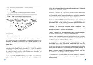 nes, puedan invertir todo su tiempo en mejorar su empleabilidad”, sería necesario llevar a
        Figura 2.9. Ejemplo: Relación causal en el Árbol de Objetivos
                                                                                                     cabo un plan de acogida que les proporcione los medios necesarios para su subsistencia
                                                                                                     durante el período de formación e inserción.


                                                                                                     Para alcanzar el Resultado 2 (R2), “Lograr un mayor nivel de conocimiento de la sociedad
                                                                                                     de acogida para facilitar su adaptación y mejorar la convivencia”, se pueden poner en mar-
                                                                                                     cha un programa de formación y tutoría para que tengan un mayor dominio de la lengua
                                                                                                     castellana y conozcan mejor los usos y costumbres de la sociedad de acogida.


                                                                                                     Para alcanzar el Resultado 3 (R3) consistente en “Formar a los jóvenes en oficios”, se
                                                                                                     puede diseñar un proceso de formación, eminentemente práctico y dirigido a su inmedia-
                                                                                                     ta incorporación laboral, en el que se combine la capacitación específica profesional (alba-
                                                                                                     ñilería, fontanería, pintura…) con el trabajo de habilidades sociales.


                                                                                                     El Resultado 4 (R4), “Generación de oportunidades laborales”, puede llevarse a cabo
                                                                                                     mediante la puesta en marcha de acciones de orientación laboral, la creación de una bolsa
                                                                                                     de empleo o la concesión de financiación para autoempleo.


                                                                                                     Finalmente, el Resultado 5 (R5), “Se regulariza la situación de los jóvenes”, se puede alcan-
     Fuente: Elaboración propia
                                                                                                     zar mediante una asistencia jurídica que le apoye durante todo el proceso.

             ANÁLISIS DE ALTERNATIVAS
                                                                                                     El proyecto podría focalizarse en la consecución de un único resultado. Así es incuestio-
                                                                                                     nable que un joven formado en un oficio como es albañilería tendrá más posibilidades de
     Una vez definido el objetivo específico que se quiere alcanzar con el proyecto e identifica-
                                                                                                     conseguir un empleo que otro que no tenga esa formación.
     dos los posibles medios para alcanzarlo (resultados) se ha de proceder a hacer un análisis
     de los mismos para, teniendo en cuenta toda una serie de factores, determinar cuál o cuá-
                                                                                                     Lo mismo sucedería en el caso de que el proyecto se propusiera exclusivamente la regu-
     les de las soluciones planteadas pueden ser acometidas por la iniciativa que se pretende
                                                                                                     larización de los jóvenes o mejorar su empleabilidad. No es arriesgado afirmar que un joven
     poner en marcha.
                                                                                                     con papeles tiene más posibilidades de conseguir un puesto de trabajo amparado por un
                                                                                                     contrato laboral que otro que se encuentre en situación irregular cuya situación laboral será
     Al diseñar el árbol de objetivos ya se apunta la situación (resultados) que se ha de alcan-
                                                                                                     siempre mucho más precaria; o que un joven con un mejor conocimiento del idioma y de
     zar para eliminar las causas del problema y que ha de llevar a la consecución del objetivo
                                                                                                     la idiosincrasia de la sociedad en la que vive y que además haya sido preparado para
     específico (OE) que, en el ejemplo, no es otro que lograr la integración laboral de los jóve-
                                                                                                     redactar su currículum y hacer frente con mayores garantías a una entrevista, tendrá mejo-
     nes inmigrantes de un barrio concreto. Para alcanzar cada uno de los resultados será
                                                                                                     res expectativas que otro que no haya recibido esa orientación.
     necesario realizar una serie de acciones.

                                                                                                     Lo que parece claro es que cuanto mayor sea el número de resultados que se alcancen,
     Así, para alcanzar el Resultado 1 (R1), “Satisfacer sus necesidades básicas de alojamien-
                                                                                                     mayores posibilidades habrá de alcanzar el objetivo específico (la integración laboral de los
     to, alimentación, dinero de bolsillo, etc. para que los jóvenes, libres de tales preocupacio-
                                                                                                     jóvenes inmigrantes).

68                                                                                                                                                                                                   69
 