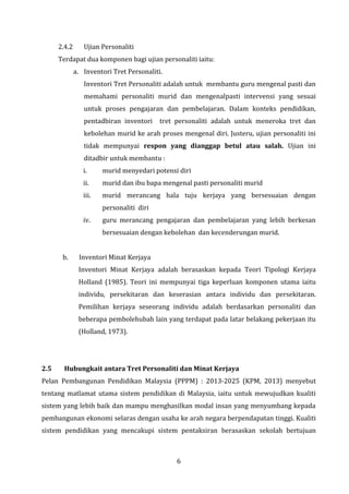 Manual Psikometrik Tingkatan 3