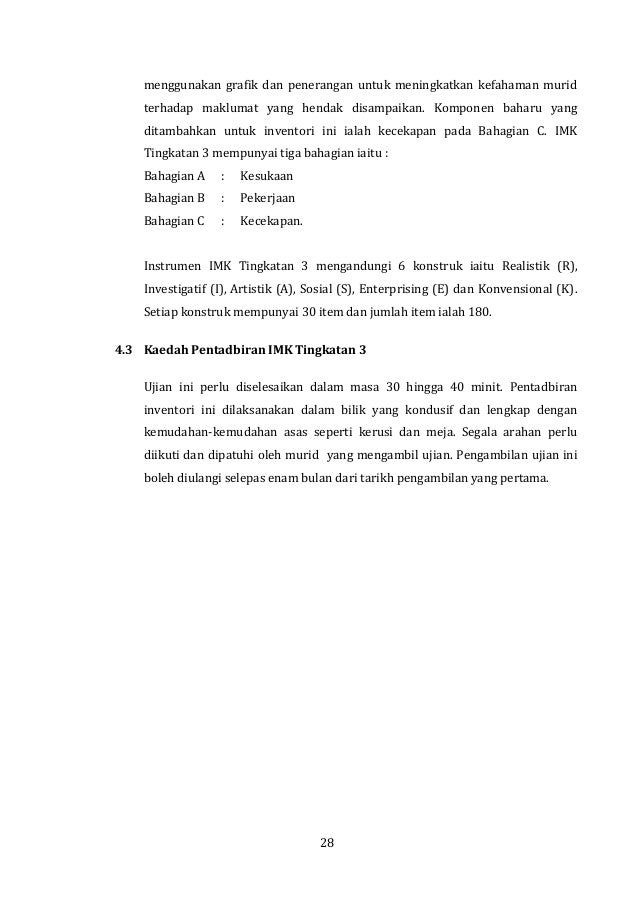 Manual Psikometrik Tingkatan 3