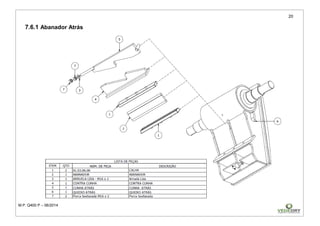20
M.P. Q400 P – 06/2014
7.6.1 Abanador Atrás
 