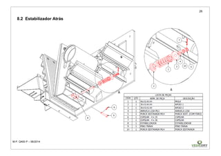 26
M.P. Q400 P – 06/2014
8.2 Estabilizador Atrás
 