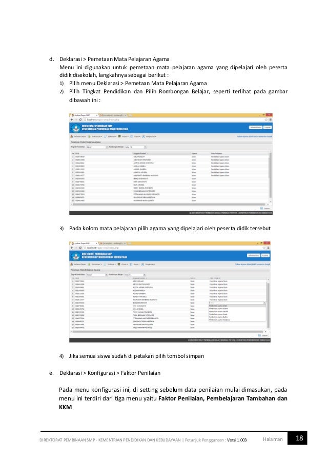 Manual raport smp versi 1003 lengkap