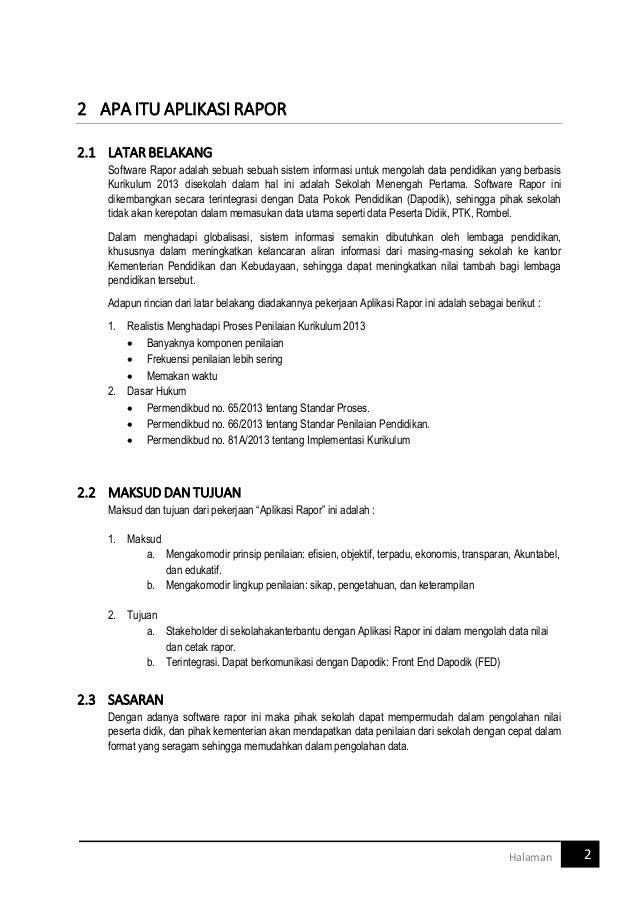 Manual raport smp versi 1003 lengkap