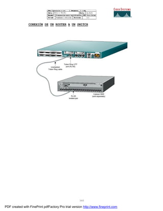 340
CONEXIÓN DE UN ROUTER A UN SWITCH
PDF created with FinePrint pdfFactory Pro trial version http://www.fineprint.com
 