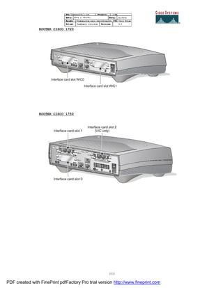 350
ROUTER CISCO 1720
ROUTER CISCO 1750
PDF created with FinePrint pdfFactory Pro trial version http://www.fineprint.com
 