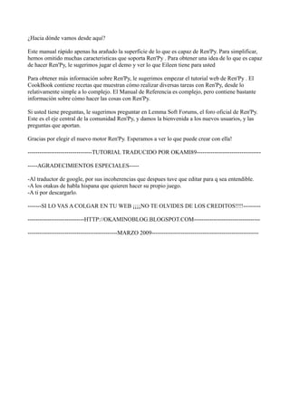 Manual renpy | PDF