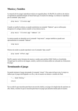 Manual renpy | PDF