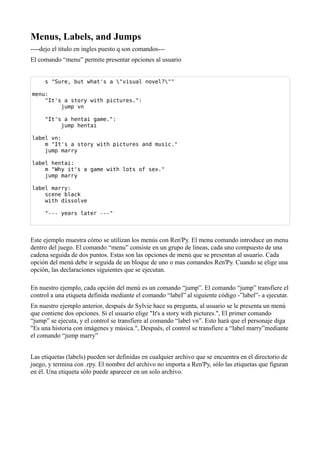 Manual renpy | PDF