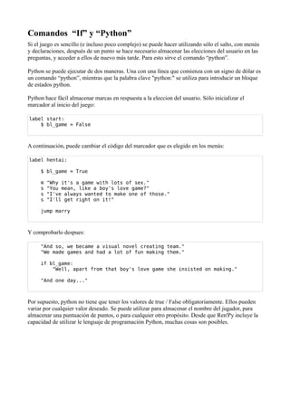 Manual renpy | PDF