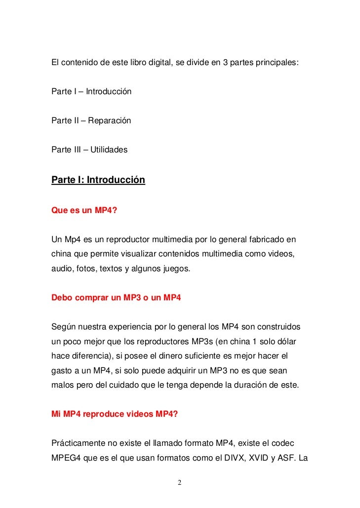 Manual de usuario mp4 codec