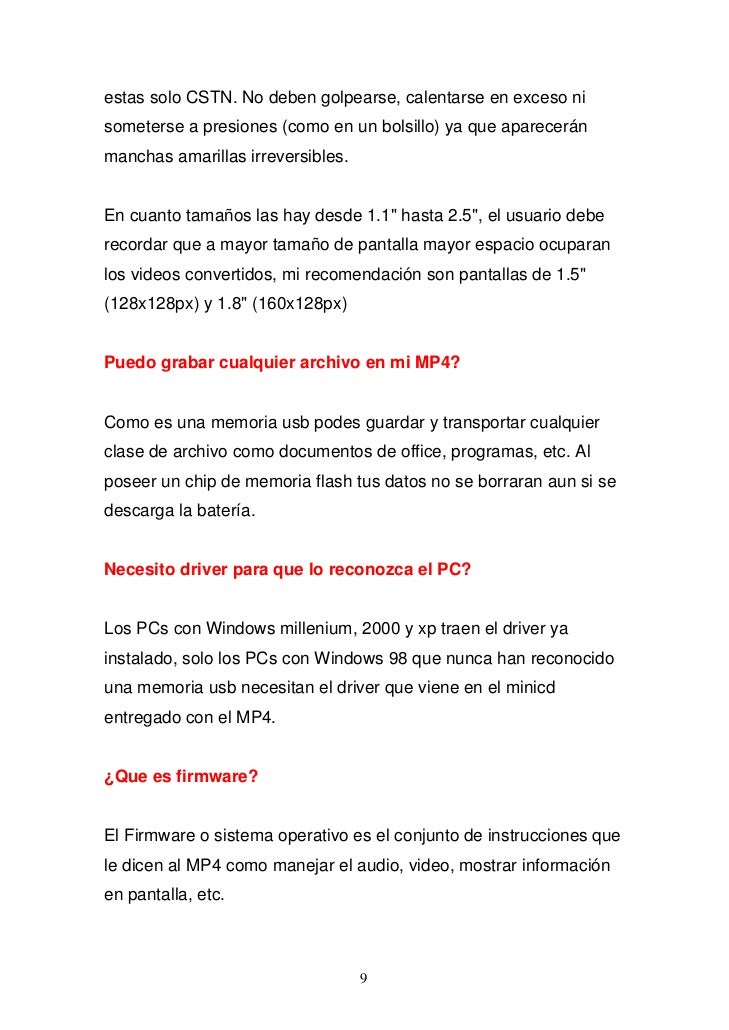 Driver Para Reproductor Mp3
