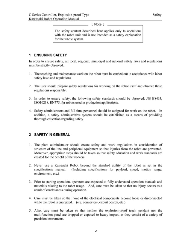 Manual robo kawasaki | PDF