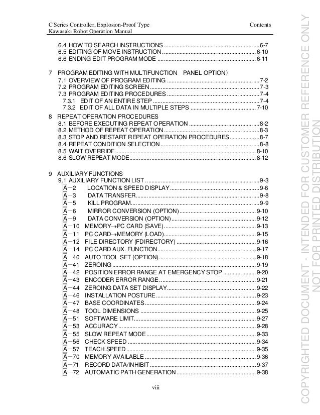 Kawasaki Robot Controller E Series Manual Kawasaki Robot Controller E Series Manual