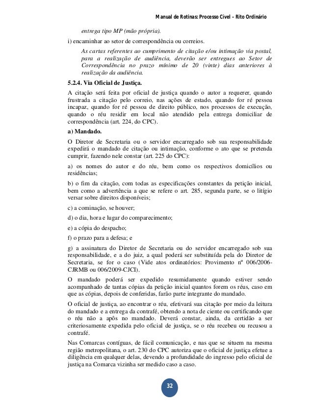 Manual rotinas processo_civel_rito_ordinario_vol_i