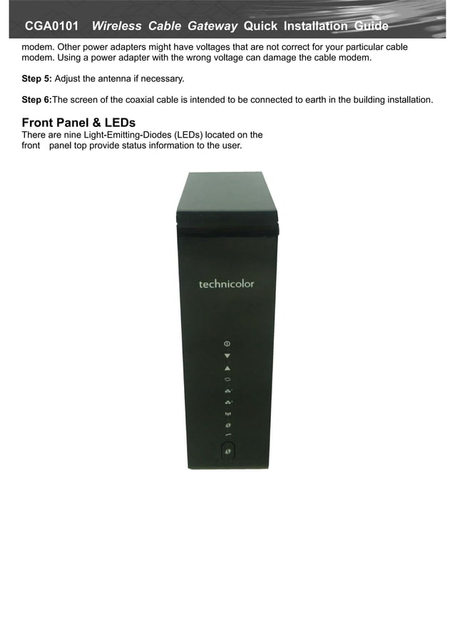 Manual router technicolor | PDF