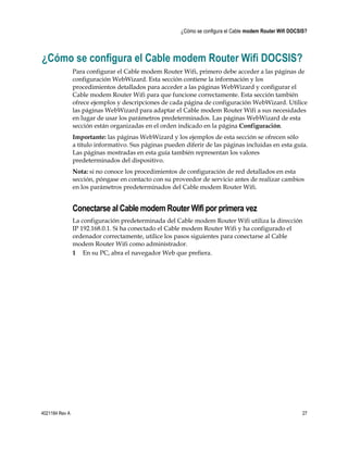 Manual router wi fi epc 3825 | PDF