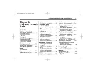 Black plate (1,1)Chevrolet S10 Owner's Manual (GMSA-Localizing-Brazil-8064898) - 2015 -
crc - 7/29/14
Sistema de conforto e conveniência 7-1
Sistema de
conforto e conveni-
ência
Introdução
Rádio
Leitores de áudio
Sistema de navegação
Personalização
Telefone
MY15_S10_52097291_POR_20141105_v0.5
 