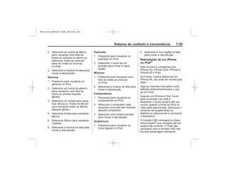 Black plate (47,1)Chevrolet S10 Owner's Manual (GMSA-Localizing-Brazil-8064898) - 2015 -
crc - 7/29/14
Sistema de conforto e conveniência 7-
Gêneros:
Podcasts:
Músicas:
Compositores:
Audiolivros:
Reprodução de um iPhone
ou iPad®
MY15_S10_52097291_POR_20141105_v0.5
 
