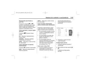 Black plate (55,1)Chevrolet S10 Owner's Manual (GMSA-Localizing-Brazil-8064898) - 2015 -
crc - 7/29/14
Sistema de conforto e conveniência 7-
Pesquisando para frente ou
para trás
g d
Como reproduzir o arquivo repeti-
damente
_
[1]:
[TODOS]:
[OFF]:
Como reproduzir os arquivos
aleatoriamente
u
[ON]:
[OFF]:
Como visualizar informações
sobre a música sendo reproduzida
.
.
.
o
Como usar o menu iPod
Configurações de tom
Q
R
MY15_S10_52097291_POR_20141105_v0.5
 