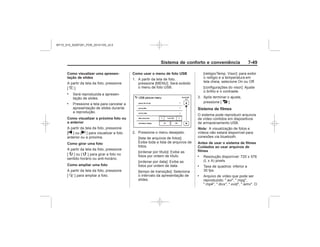 Black plate (57,1)Chevrolet S10 Owner's Manual (GMSA-Localizing-Brazil-8064898) - 2015 -
crc - 7/29/14
Sistema de conforto e conveniência 7-
Como visualizar uma apresen-
tação de slides
z
.
.
Como visualizar a próxima foto ou
a anterior
t u
Como girar uma foto
y w
Como ampliar uma foto
x
Como usar o menu de foto USB
4
Sistema de filmes
Nota:
Antes de usar o sistema de filmes
Cuidados ao usar arquivos de
filmes
.
.
.
MY15_S10_52097291_POR_20141105_v0.5
 