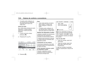 Black plate (60,1)Chevrolet S10 Owner's Manual (GMSA-Localizing-Brazil-8064898) - 2015 -
crc - 7/29/14
7- Sistema de conforto e conveniência
.
Idioma do áudio
q
S T
r
Nota:
.
.
Sistema de dispositivo auxiliar
Conectando um som externo
Como reproduzir músicas a partir
do dispositivo auxiliar
Nota:
F R
Tipo de cabo AUX
.
.
MY15_S10_52097291_POR_20141105_v0.5
 