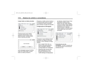 Black plate (80,1)Chevrolet S10 Owner's Manual (GMSA-Localizing-Brazil-8064898) - 2015 -
crc - 7/29/14
7- Sistema de conforto e conveniência
Limpar todos os dados privados
Configurações da Navegação
.
.
Comandos de voz de
navegação:
MY15_S10_52097291_POR_20141105_v0.5
 