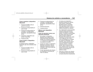 Black plate (95,1)Chevrolet S10 Owner's Manual (GMSA-Localizing-Brazil-8064898) - 2015 -
crc - 7/29/14
Sistema de conforto e conveniência 7-
Como conectar o dispositivo
Bluetooth
F
Como excluir o dispositivo
Bluetooth
F
Música com dispositivo
Bluetooth
Antes de reproduzir música com
dispositivo Bluetooth
.
.
.
.
.
.
MY15_S10_52097291_POR_20141105_v0.5
 