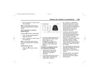 Black plate (97,1)Chevrolet S10 Owner's Manual (GMSA-Localizing-Brazil-8064898) - 2015 -
crc - 7/29/14
Sistema de conforto e conveniência 7-
.
Nota:
Como reproduzir os arquivos
aleatoriamente
u
.
.
Nota:
Configurações de tom
`
Cuidados ao reproduzir música
com dispositivo Bluetooth
.
.
.
.
.
.
Rádio
AM/FM (
) na página 7-18
Rádio AM/FM (MyLink) na
página 7-21
MY15_S10_52097291_POR_20141105_v0.5
 