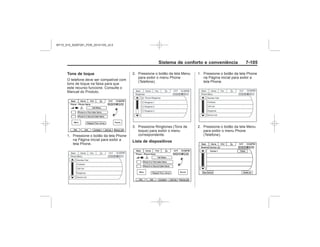 Black plate (113,1)Chevrolet S10 Owner's Manual (GMSA-Localizing-Brazil-8064898) - 2015 -
crc - 7/29/14
Sistema de conforto e conveniência 7-1
Tons de toque
Lista de dispositivos
MY15_S10_52097291_POR_20141105_v0.5
 
