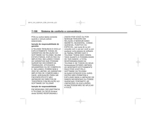 Black plate (116,1)Chevrolet S10 Owner's Manual (GMSA-Localizing-Brazil-8064898) - 2015 -
crc - 7/29/14
7-1 Sistema de conforto e conveniência
Isenção de responsabilidade de
garantia
Isenção de responsabilidade
MY15_S10_52097291_POR_20141105_v0.5
 