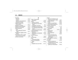 Black plate (4,1)Manual do proprietário Chevrolet S10 - 2015 - crc - 7/29/14
i-4 ÍNDICE
F
MY15_S10_52097291_POR_20141105_v0.5
 
