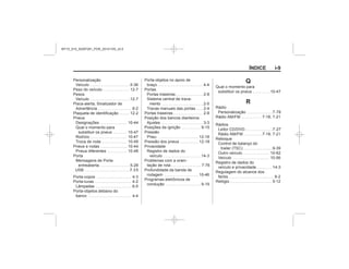 Black plate (9,1)Manual do proprietário Chevrolet S10 - 2015 - crc - 7/29/14
ÍNDICE i-9
Q
R
MY15_S10_52097291_POR_20141105_v0.5
 