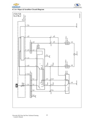 82
Chevrolet 2010 New Sail New Technical Training
- Learner's Manual
4.7.14 Wiper & Scrubber Circuit Diagram
 