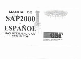 manual del sap 2000 manual del sap 2000