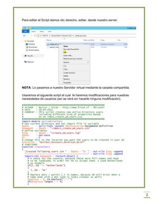 2
Para editar el Script damos clic derecho, editar, desde nuestro server.
NOTA: Lo pasamos a nuestro Servidor virtual medi...
