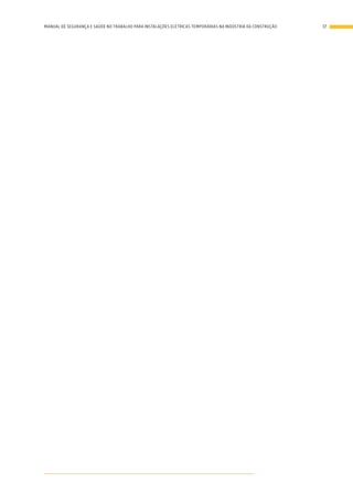 17MANUAL DE SEGURANÇA E SAÚDE NO TRABALHO PARA INSTALAÇÕES ELÉTRICAS TEMPORÁRIAS NA INDÚSTRIA DA CONSTRUÇÃO
 