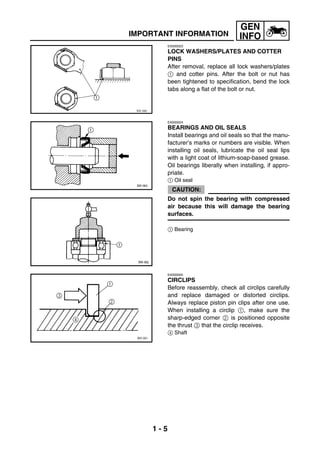 Manual serviço yamaha xt660 manual ingles | PDF