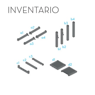 INVENTARIO
a1
a2
a3
b1
c1
c2
c3
d1
d2
b2
b3
b4
a4
 