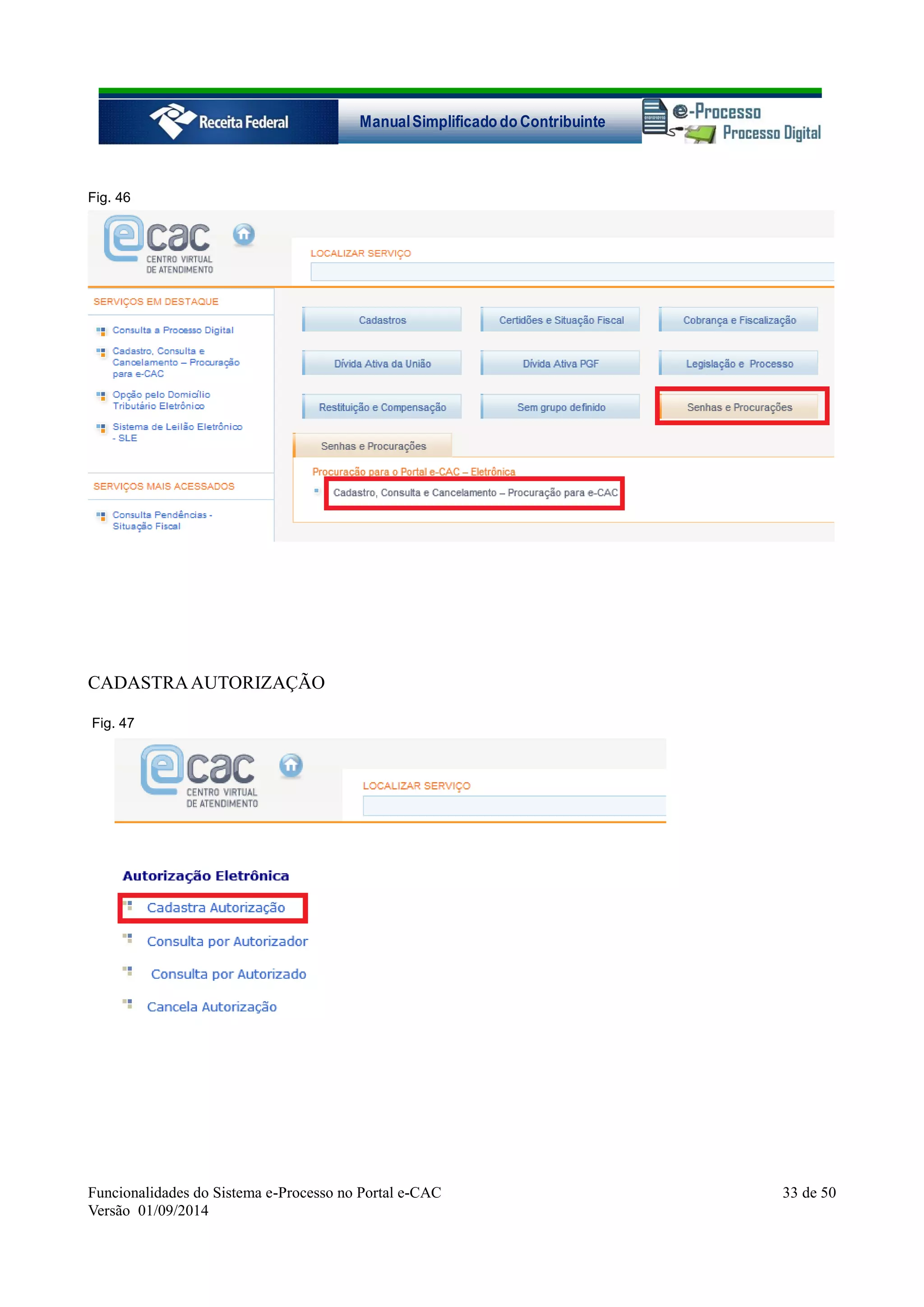 Ecac Software Manual simplificado do eProcesso no eCAC | PDF | Databases | Computer ...