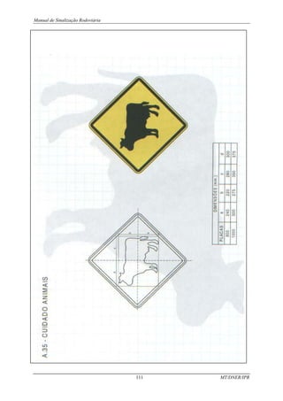 Manual de Sinalização Rodoviária
111 MT/DNER/IPR
 