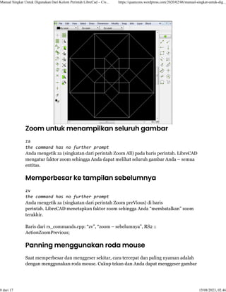 Manual Singkat Untuk Digunakan Dari Kolom Perintah LibreCad – Civil ...
