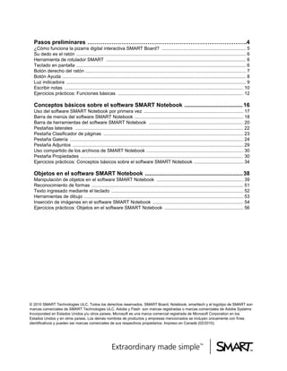 Manual smart notebook | PDF