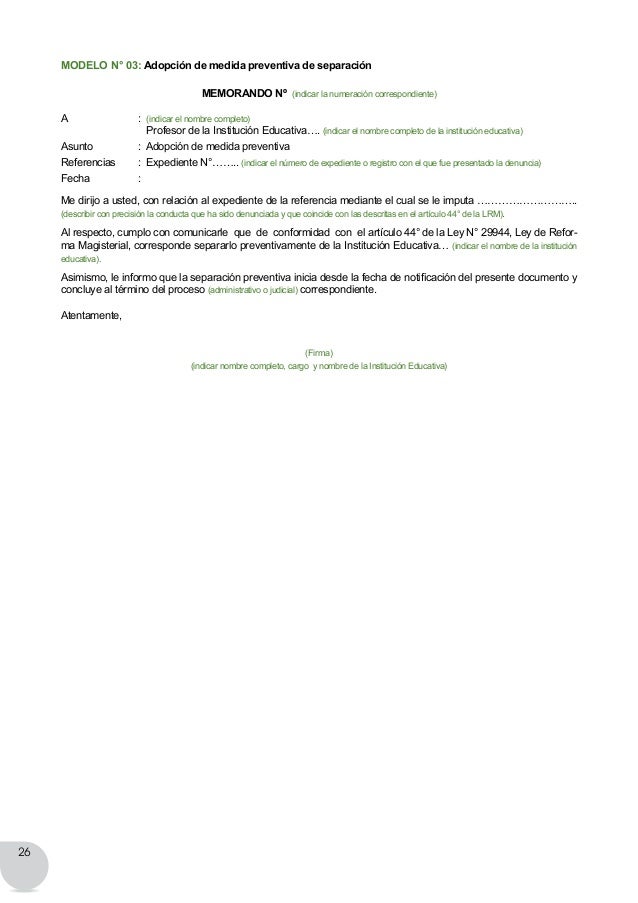 Manual sobre régimen disciplinario para Directores de 