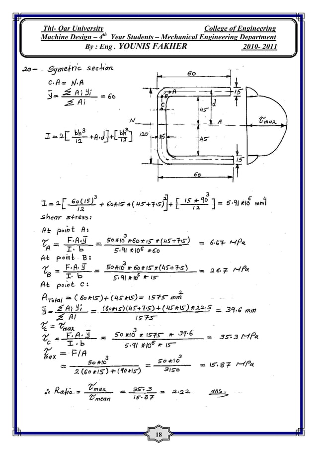 Solutions For Machine Design By KHURMI And GUPTA PDF