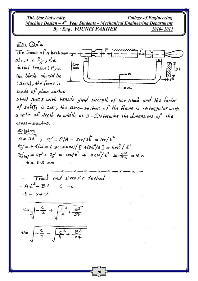 Solutions For Machine Design By KHURMI And GUPTA PDF